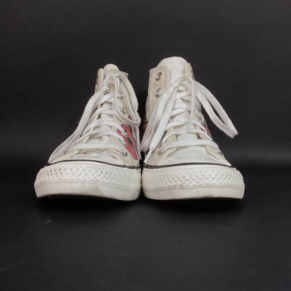 Converse CTAS-Women's 6-Girls Unite- Off-White -Colored Word Graphic-Hi- 567999C - Picture 2 of 11